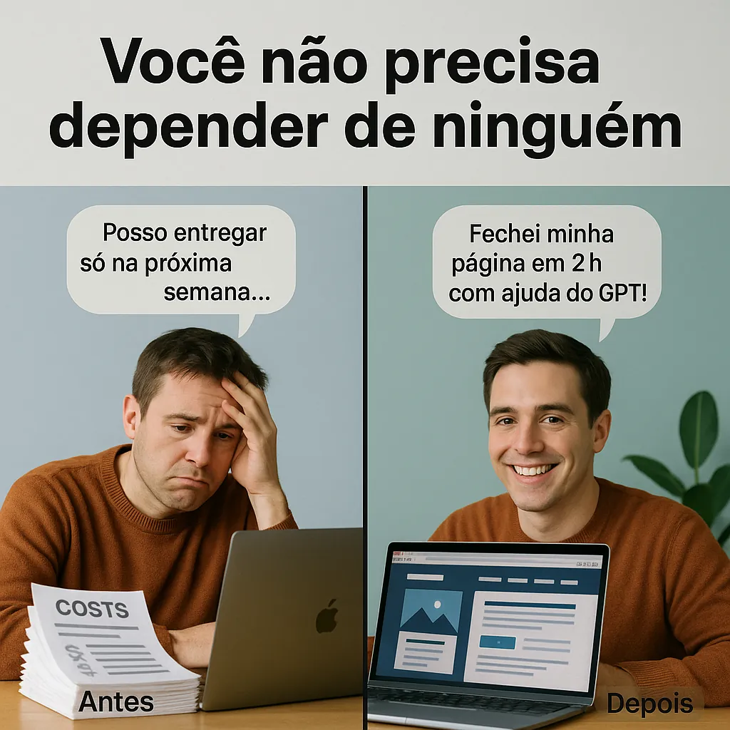 Imagem representando liberdade da dependência de webdesigner
